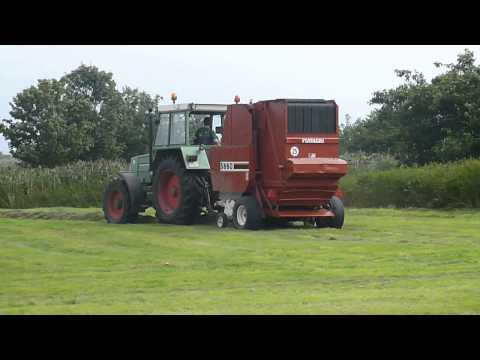 Silageballen pressen 3.Schnitt 2012 mit Fendt Favorit 612 und Fiat 5880