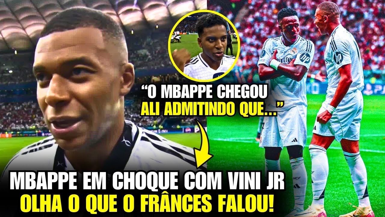 🚨 EITA! Olha o que o MBAPPE FALOU DO VINICIUS JUNIOR APÓS O TÍTULO DO REAL ONTEM