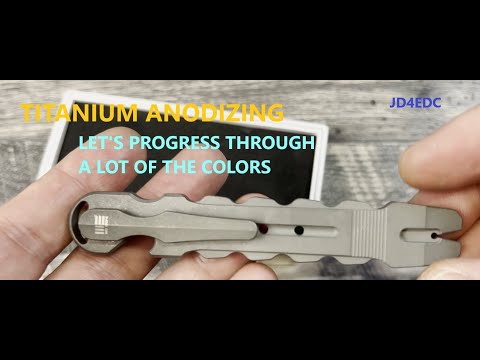 TITANIUM ANODIZE DIFFERENT COLORS