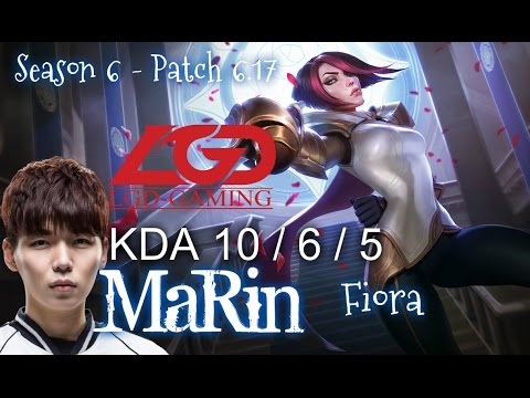 LGD MaRin FIORA vs YASUO Top - Patch 6.17 KR Ranked | League of Legends