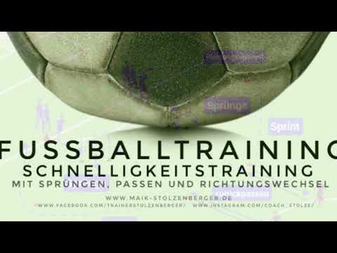 Fussballtraining: Schnelligkeitstraining mit Sprüngen, Passen und Richtungswechsel