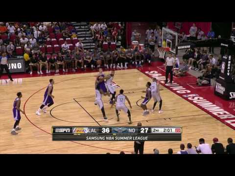 Brandon Ingram Freezes the Defender & Dunks  Lakers vs Pelicans  July 8, 2016  NBA Summer League