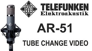 Video thumbnail for HOW TO: Change a tube in a TELEFUNKEN AR-51 microphone by TELEFUNKEN Elektroakustik