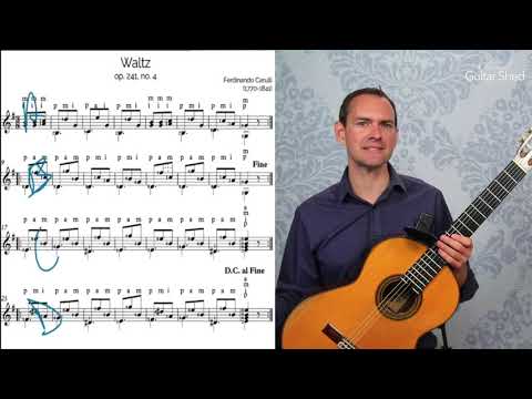 Getting Started: Carulli's Waltz, opus 241 no 4