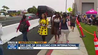 Live from Comic Con San Diego 2018 on opening day