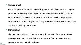 Retention Email Marketing