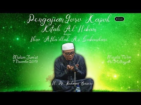 "LIVE" Guru Kapuh - KITAB AL HIKAM, Pengajian Malam Jum'at, 7 November 2019