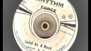 adam & eve (winston jarrett )  - solid as a rock  - rhythm force records -  roots reggae