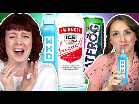 Iren probieren Alcopop-Getränke