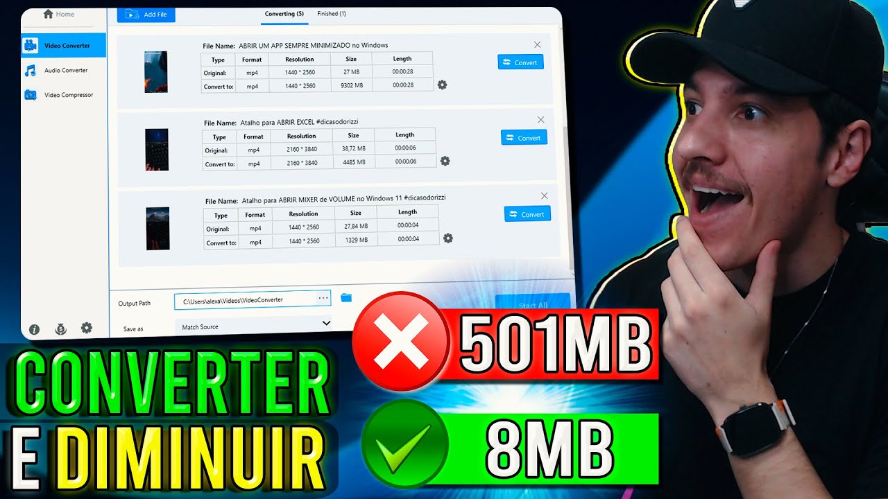 Converta VÍDEOS e ÁUDIOS SEM PERDER QUALIDADE - Aplicativo Grátis