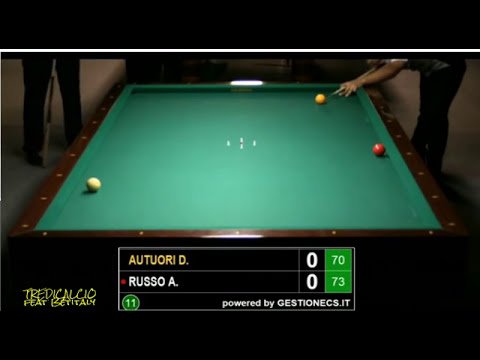 AUTUORI vs RUSSO - Campionato Italiano Biliardo 3^ Categoria 2016 NOVA GORICA