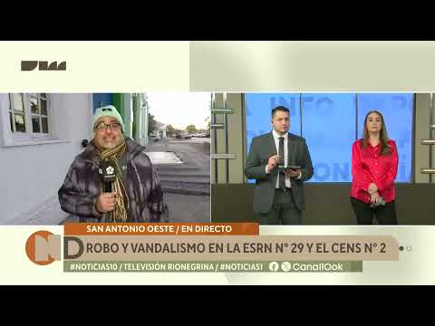 Robo y vandalismo en la ESRNº 29 y el CENS Nº 2 de San Antonio Oeste