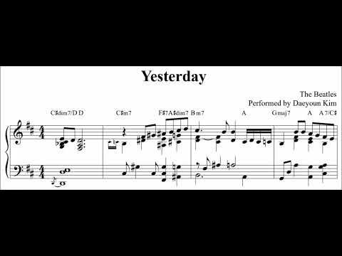 [ballad jazz piano] Yesterday (sheet music)