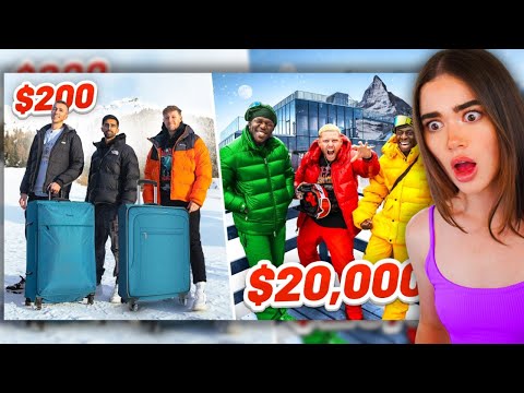 Rose Reacts to SIDEMEN $20,000 vs $200 WINTER HOLIDAY!