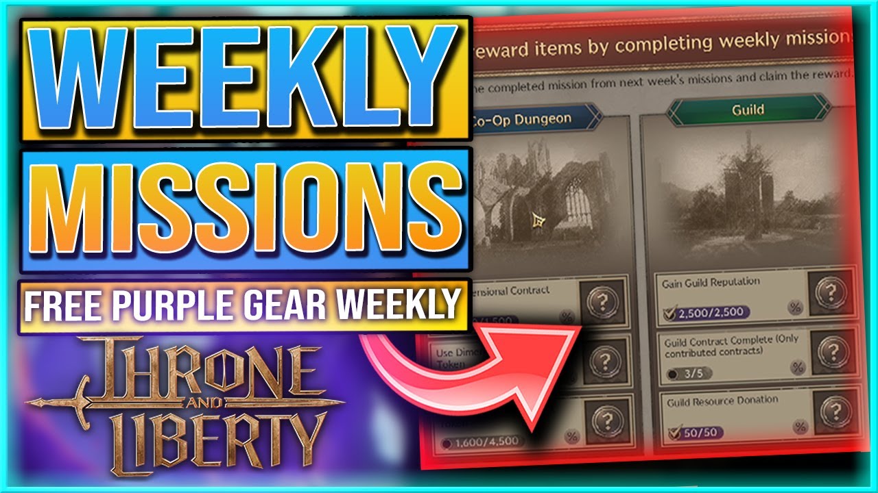 INCREDIBLE PURPLE REWARDS WEEKLY MISSIONS EXPLAINED - Throne And Liberty Weekly Missions