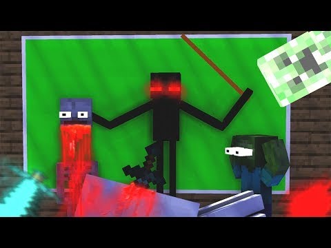 MONSTER SCHOOL : ENDERMAN TEACHER BECAME EVIL!