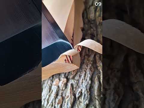 The process of carving wood with fine carvings