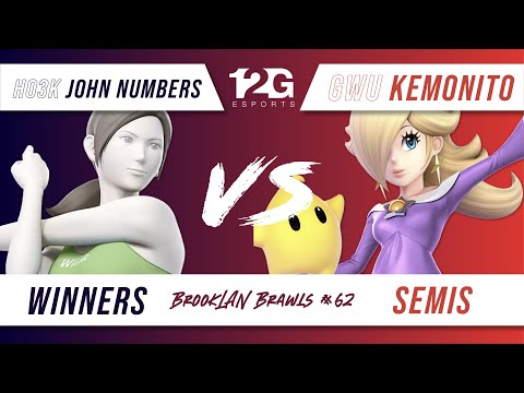 BrookLAN Brawls 62 - Ho3k | John Numbers (Wii Fit) v. GWU | Kemonito (Rosalina) - Winners Semis