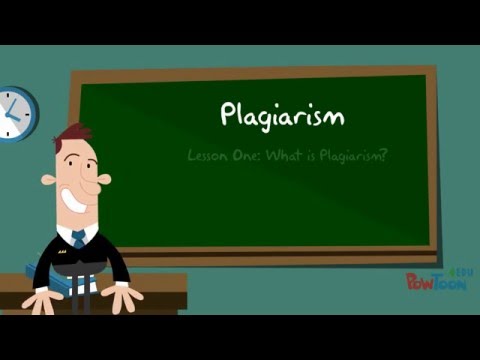 Plagiarism: Lesson One