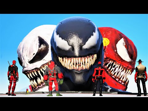 TEAM VENOM vs TEAM DEADPOOL | VENOM, GhostVenom, VenomFlash vs Deadpool, Hulkpool - Epic battle