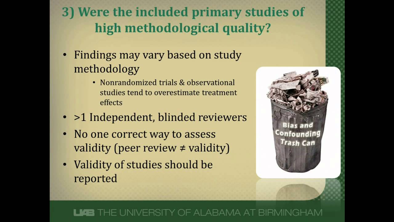 How to Critically Appraise a Systematic Review: Part 2 - YouTube
