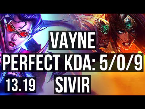 VAYNE & Yuumi vs SIVIR & Xerath (ADC) | 5/0/9, 3.2M mastery, Rank 7 Vayne | JP Master | 13.19