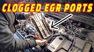 CUSTOMER STATES CEL ON & FLASHING! HOW TO CLEAN INTAKE EGR PORTS ON A HONDA/ACURA J-SERIES ENGINE!