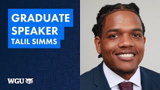 Graduate Speaker Talil Simms, School of Business - WGU 2025 Atlanta Commencement