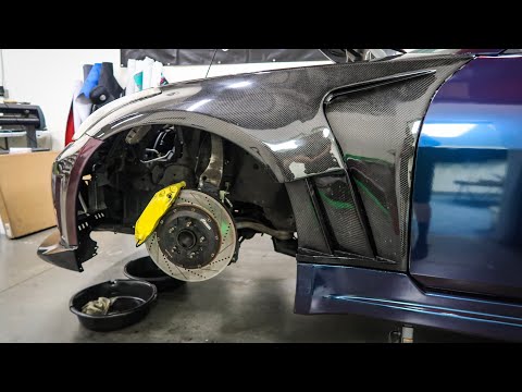 Well that was a fail! | Installing big brake kit on 350z