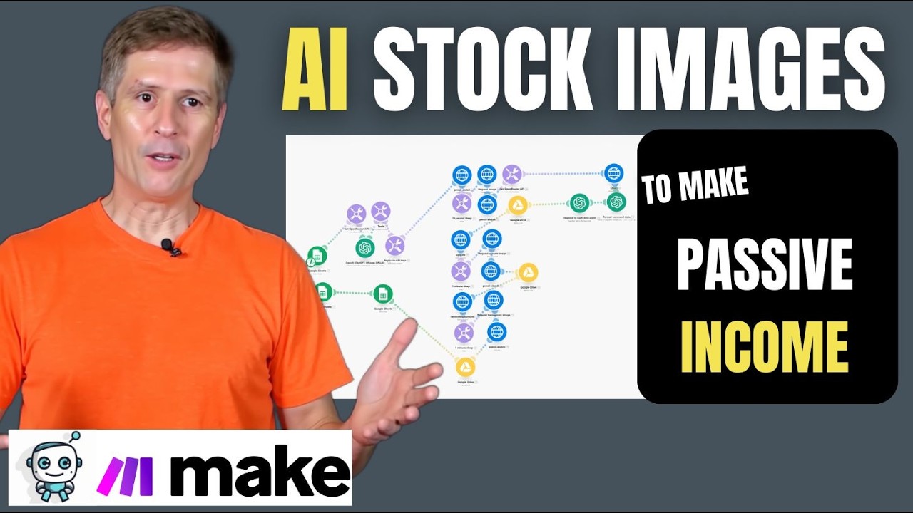 AI Stock Images for Passive Income. How to Make Money with FLUX AI and Make.com