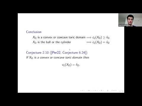 The Lagrangian capacity of toric domains - Miguel Pereira