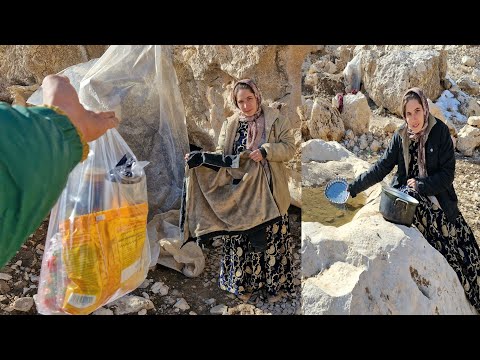 The Kind Operator Helping Pregnant Fatemeh Homeless in the Mountain Cave ❄️🫄⛰️