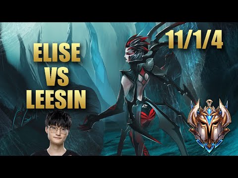 FPX Tian Elise Jungle Vs Leesin - KR Challenger Match Summary Patch 9.20