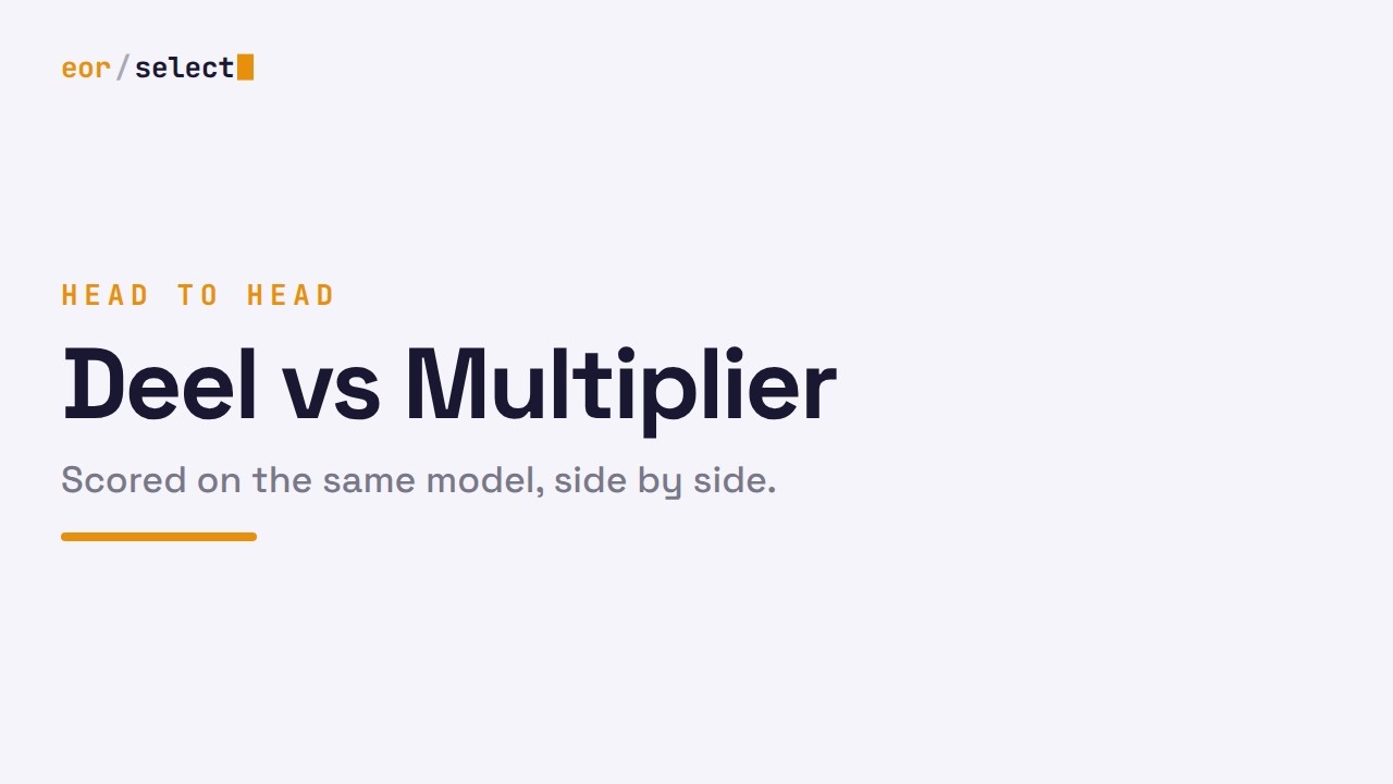 Deel vs Multiplier, compared on video