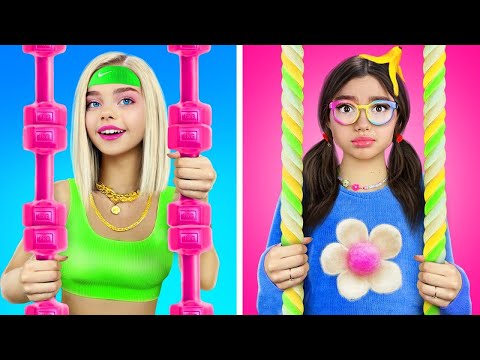 Atleta Rico vs Nerd Pobre na Prisão | A Vida de Estudante Ruim vs Estudante Brilhante por RATATA