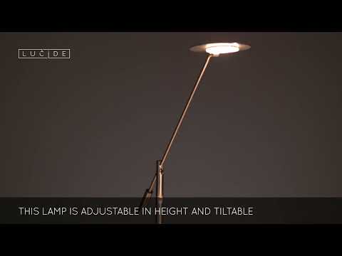 Lucide 19666/09/12 - LED Dimmable table lamp ANSELMO LED/9W/230V shiny chrome