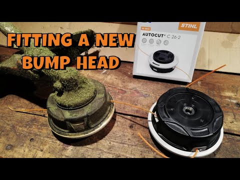 How To Fit A New STIHL Trimmer Bump Feed Head  - Stihl AutoCut C26-2