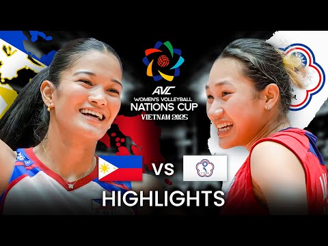 Philippines vs Chinese Taipei | Semifinals Highlights | AVC Women's Nations Cup 2025