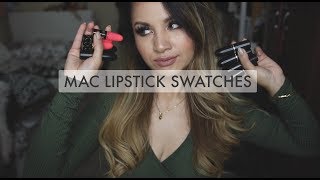 Mac Lipstick Swatches & My thoughts