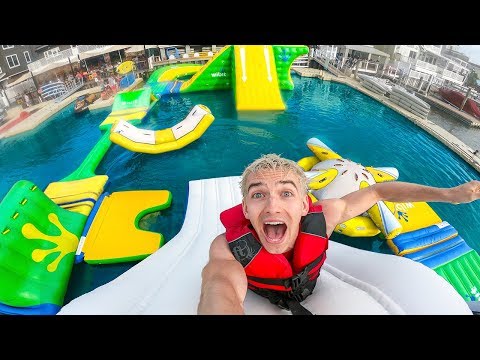 WORLDS BIGGEST INFLATABLE WATER PARK!!