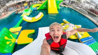 WORLDS BIGGEST INFLATABLE WATER PARK!!