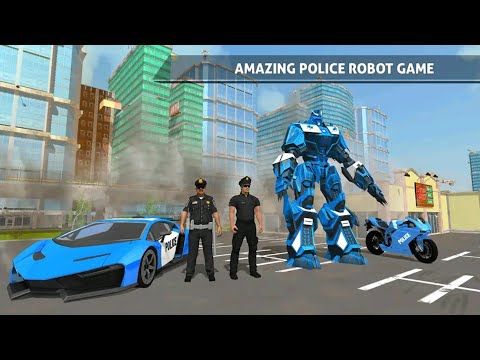 US Police Robot Car Game - Police Plane Transport | Android Gameplay HD | Rution Games