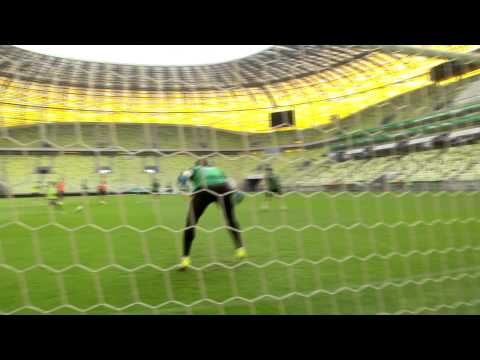 Piłkarze Lechii ściągają pajęczyny. Co za strzały!