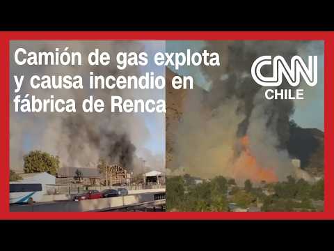Incendio en Renca: Choque de autos causa explosión de camión en fabrica de la comuna