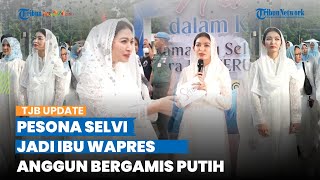 Pesona Selvi Ananda Jadi Ibu Wapres, Tampil Anggun Serba Putih saat Buka Puasa di Masjid Istiqlal