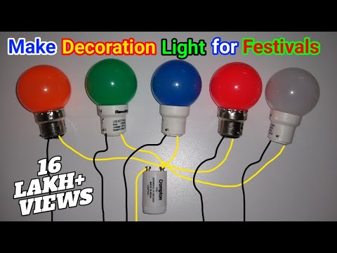 Make Decoration Lights for Festivals, त्योहारों के लिए डेकोरेशन लाइट बनाएं Video