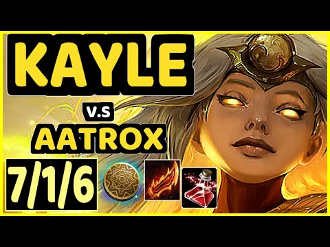 TALLY (KAYLE) vs AATROX - 7/1/6 KDA TOP GAMEPLAY - OC Ranked GRANDMASTER