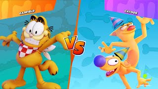 Nickelodeon All-Star Brawl - Garfield vs Catdog - Gameplay PC 2021
