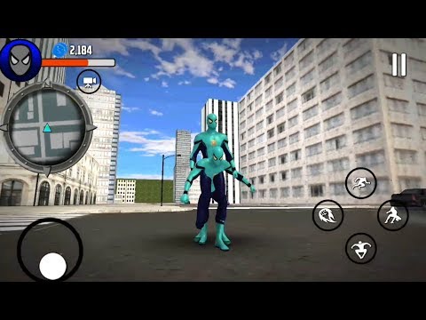 Flying Power Spider City Rescue Missions - Android GamePlay