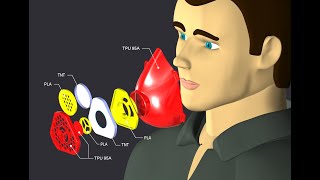 Assemblaggio mascherina con filtro e valvola one way NON CERTIFICATA